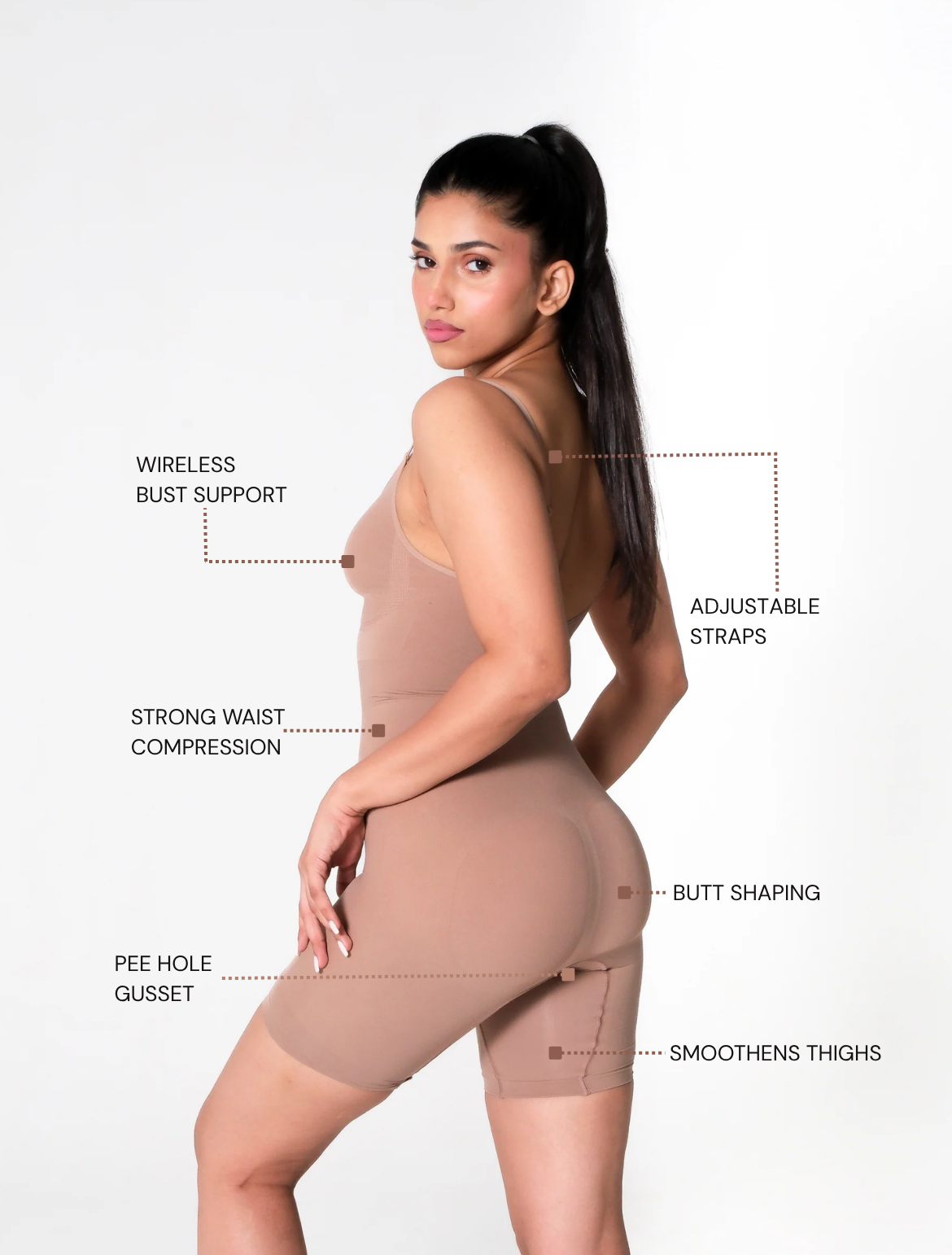 Butt Lifting Mid Thigh Bodysuit