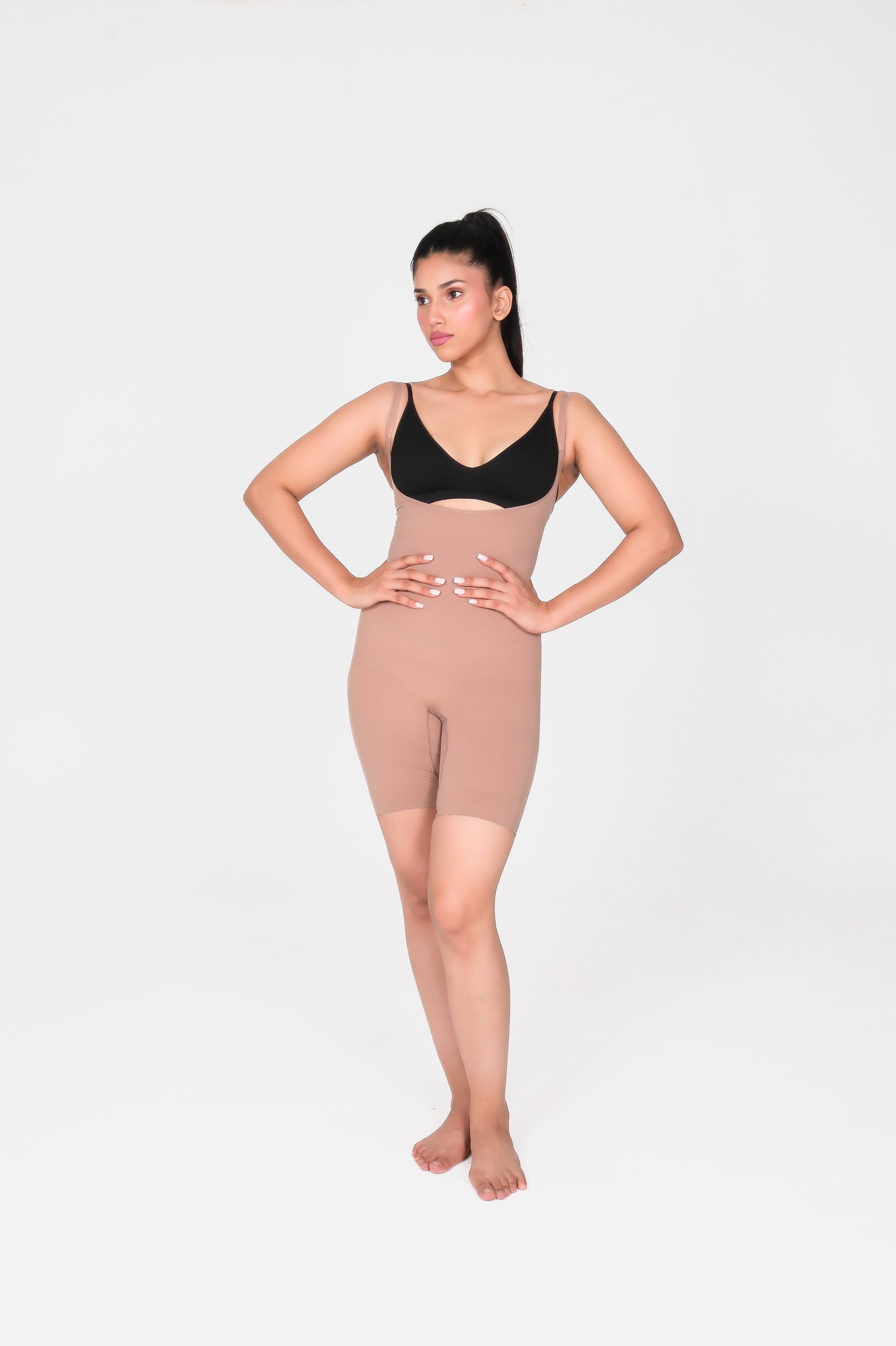 Open Bust Mid Thigh Bodysuit - Reframe