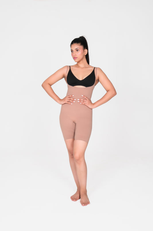 Open Bust Mid Thigh Bodysuit - Reframe